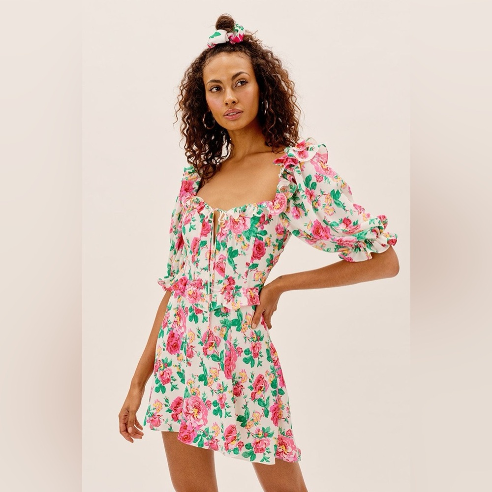 For Love and Lemons Imogen Mini Dress. Size XS
